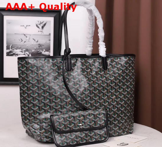 Goyard Saint Louis Claire Voie MM Reversible Tote Bag Green Interior Replica