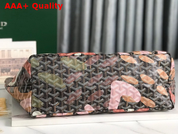 Goyard Saint Louis PM Bag Lettres Camouflage Black and Pink Replica