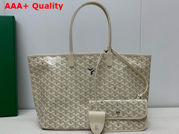 Goyard Saint Louis PM Bag in Sand Chevroches Calfskin and Goyardine Canvas Replica