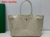 Goyard Saint Louis PM Bag in Sand Chevroches Calfskin and Goyardine Canvas Replica