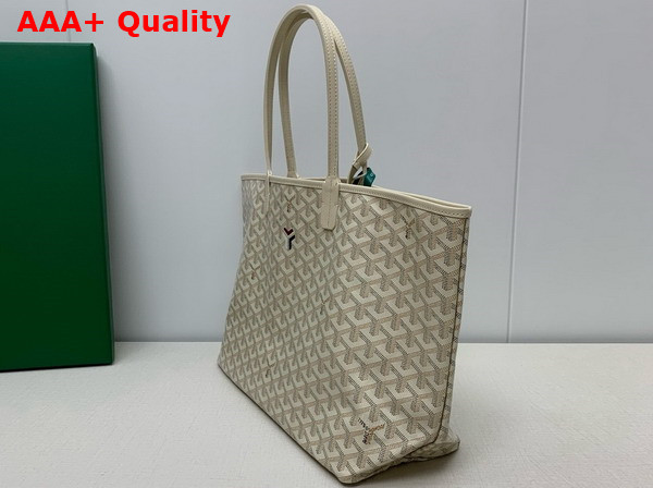 Goyard Saint Louis PM Bag in Sand Chevroches Calfskin and Goyardine Canvas Replica