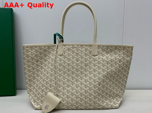 Goyard Saint Louis PM Bag in Sand Chevroches Calfskin and Goyardine Canvas Replica