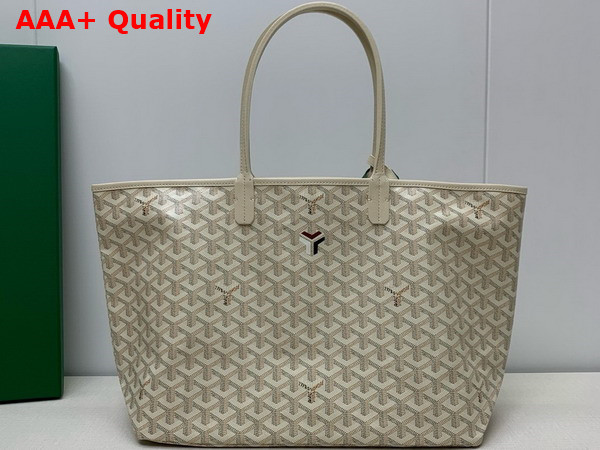 Goyard Saint Louis PM Bag in Sand Chevroches Calfskin and Goyardine Canvas Replica