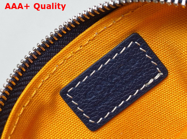 Goyard Senat Nano Key Pouch in Navy Blue Goyardine Canvas and Chevroches Calfskin Replica