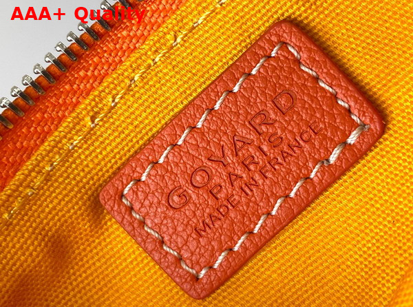 Goyard Senat Nano Key Pouch in Orange Goyardine Canvas and Chevroches Calfskin Replica