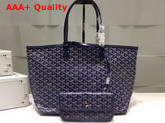 Goyard The Damona Millesime Marquage Shopping Bag Dark Blue Replica