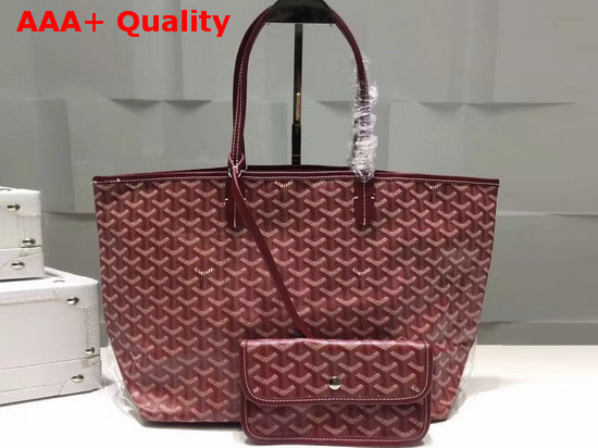 Goyard The Damona Millesime Marquage Shopping Bag in Dark Red Replica