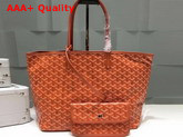 Goyard The Damona Millesime Marquage Shopping Bag in Orange Replica