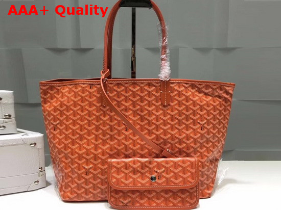 Goyard The Damona Millesime Marquage Shopping Bag in Orange Replica