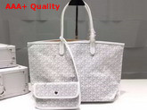 Goyard The Damona Millesime Marquage Shopping Bag in White Replica