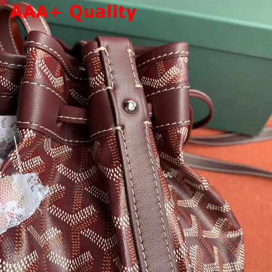 Goyard The Petit Flot Bucket Bag in Burgundy Replica