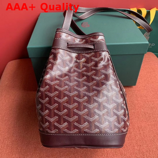 Goyard The Petit Flot Bucket Bag in Burgundy Replica