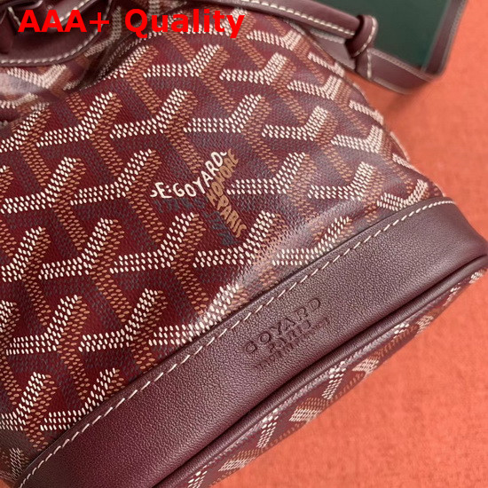 Goyard The Petit Flot Bucket Bag in Burgundy Replica