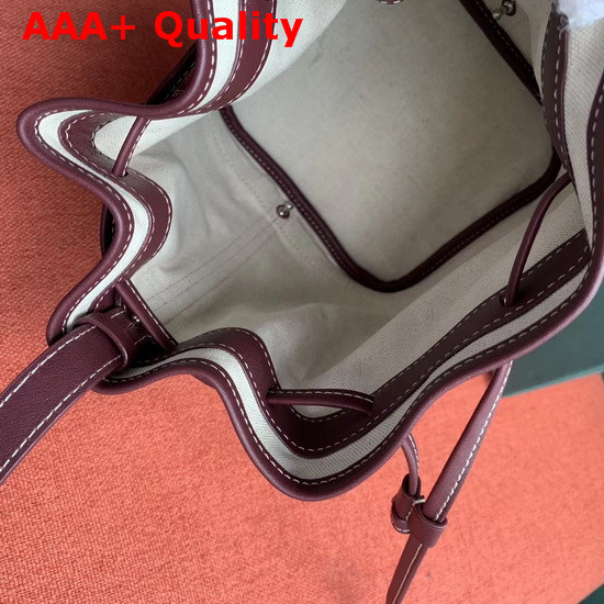 Goyard The Petit Flot Bucket Bag in Burgundy Replica