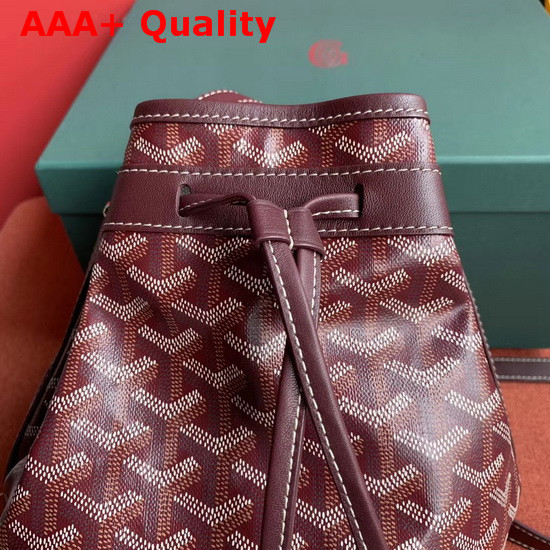 Goyard The Petit Flot Bucket Bag in Burgundy Replica