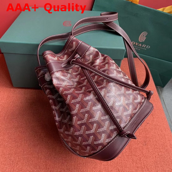 Goyard The Petit Flot Bucket Bag in Burgundy Replica