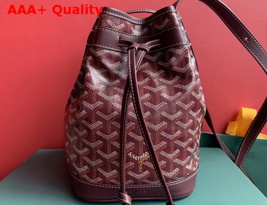 Goyard The Petit Flot Bucket Bag in Burgundy Replica