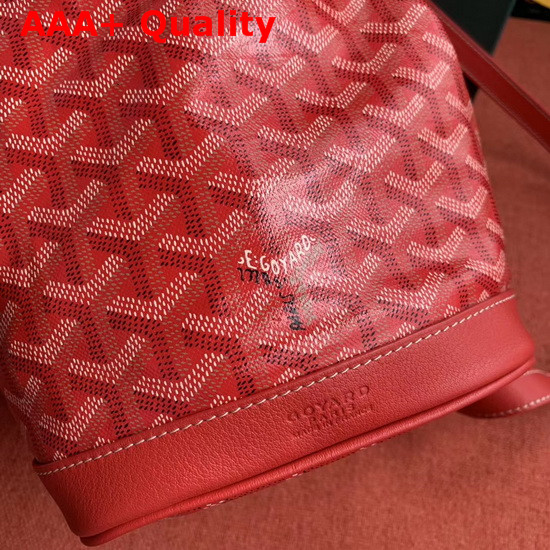 Goyard The Petit Flot Bucket Bag in Red Replica