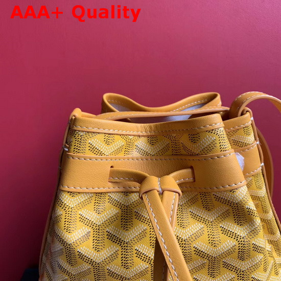 Goyard The Petit Flot Bucket Bag in Yellow Replica