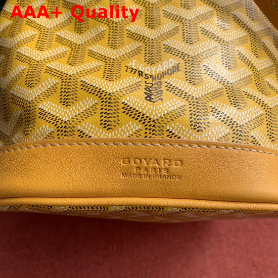 Goyard The Petit Flot Bucket Bag in Yellow Replica