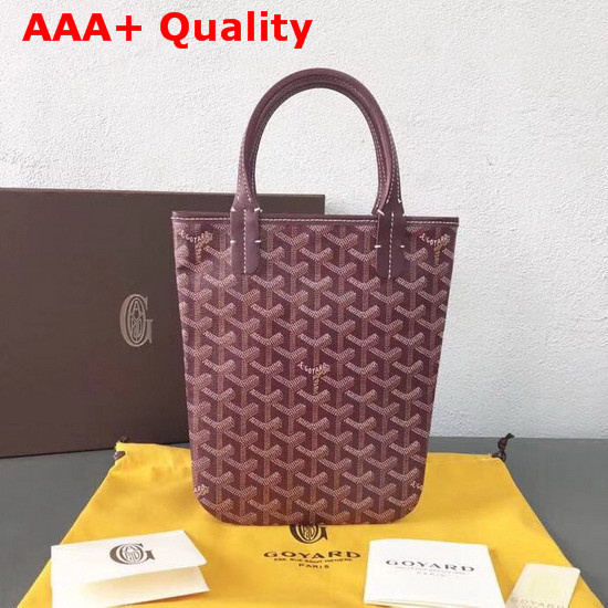 Goyard The Poitiers Bag in Burgundy Replica