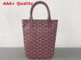 Goyard The Poitiers Bag in Burgundy Replica