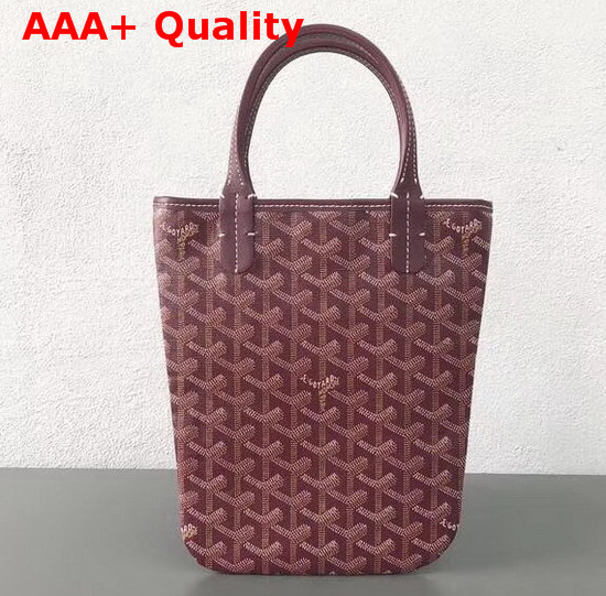 Goyard The Poitiers Bag in Burgundy Replica