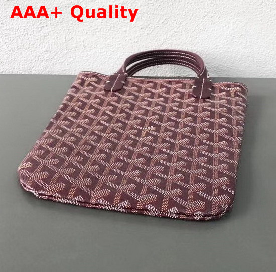 Goyard The Poitiers Bag in Burgundy Replica