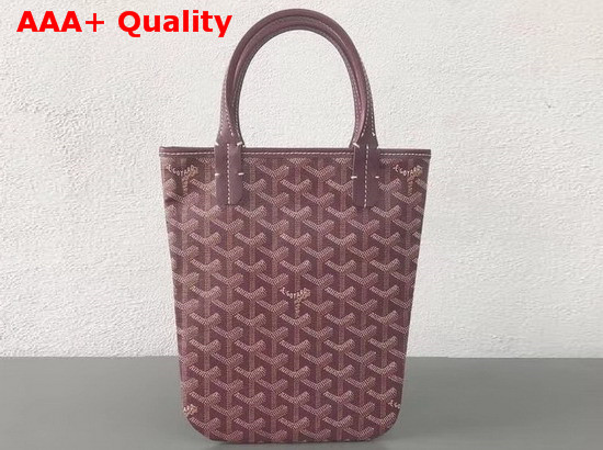 Goyard The Poitiers Bag in Burgundy Replica