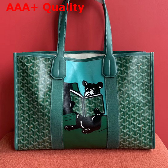 Goyard The Villette Tote in Green Replica