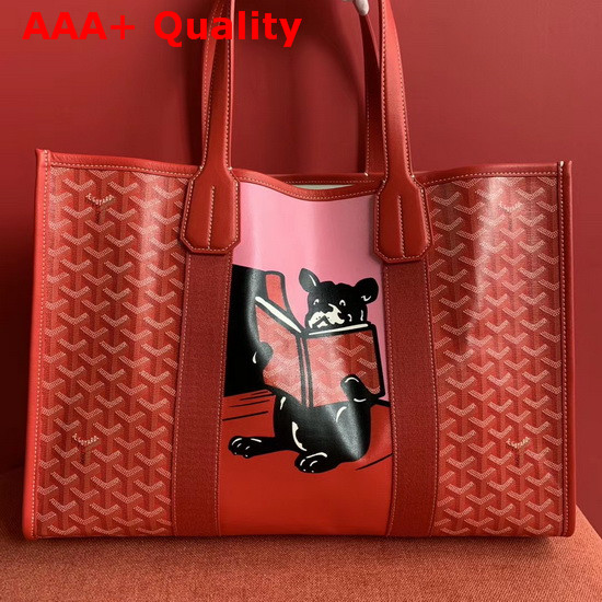 Goyard The Villette Tote in Red Replica