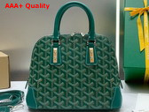 Goyard Vendome PM Bag Green Goyardine Canvas and Clamecy Cowhide Replica