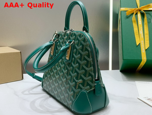 Goyard Vendome PM Bag Green Goyardine Canvas and Clamecy Cowhide Replica