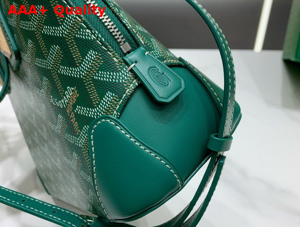 Goyard Vendome PM Bag Green Goyardine Canvas and Clamecy Cowhide Replica