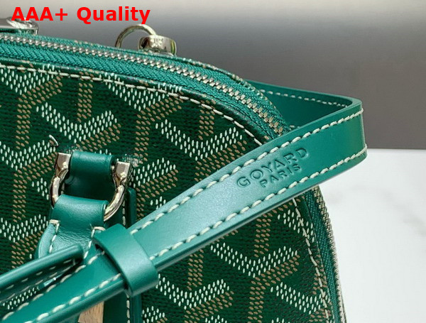 Goyard Vendome PM Bag Green Goyardine Canvas and Clamecy Cowhide Replica