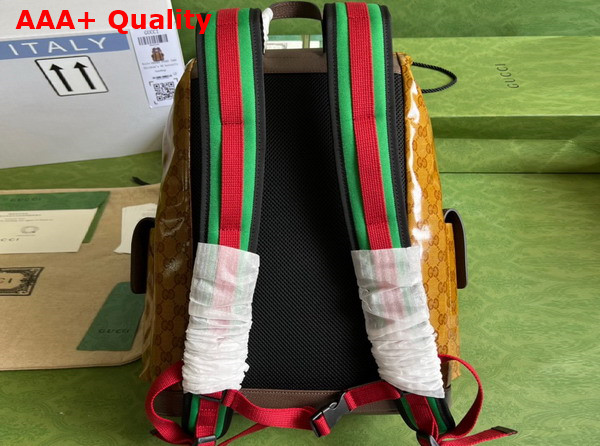 Adidas x Gucci Backpack Beige and Brown GG Crystal Canvas 495563 Replica