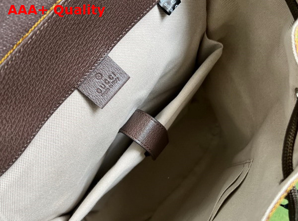 Adidas x Gucci Backpack Beige and Brown GG Crystal Canvas 495563 Replica