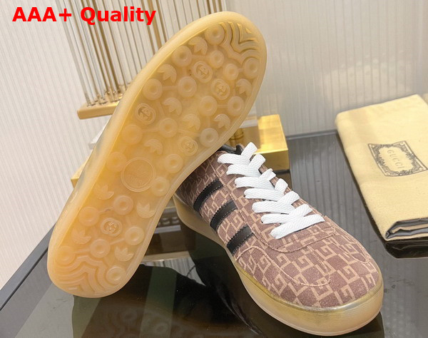 Adidas x Gucci Mens Gazelle Sneaker in Brown Suede 707847 Replica