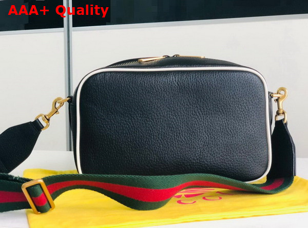 Adidas x Gucci Small Shoulder Bag in Black Leather 702427 Replica