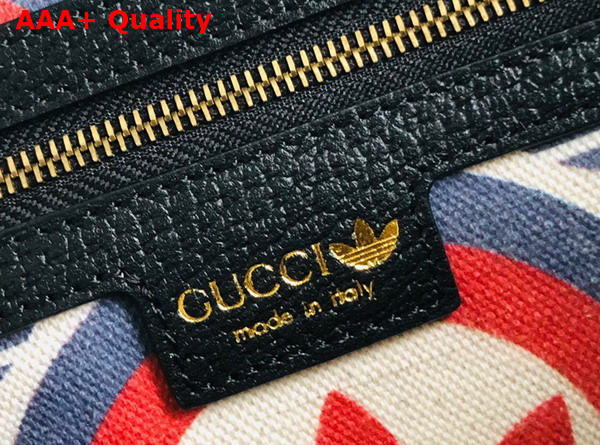 Adidas x Gucci Small Shoulder Bag in Black Leather 702427 Replica