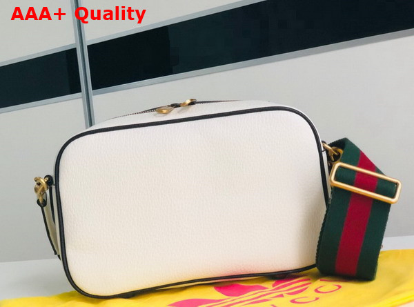 Adidas x Gucci Small Shoulder Bag in Off White Leather 702427 Replica