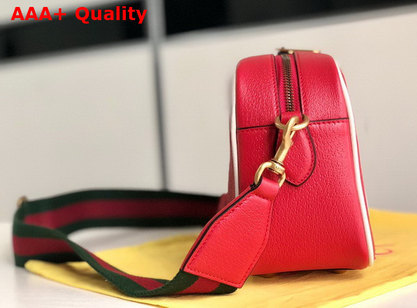 Adidas x Gucci Small Shoulder Bag in Red Leather 702427 Replica