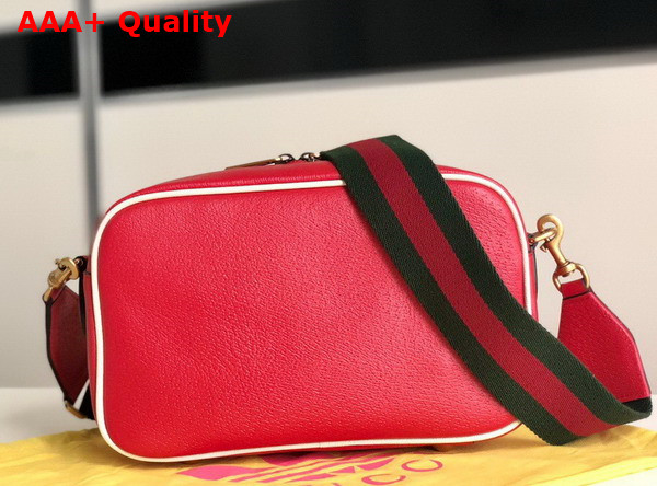 Adidas x Gucci Small Shoulder Bag in Red Leather 702427 Replica