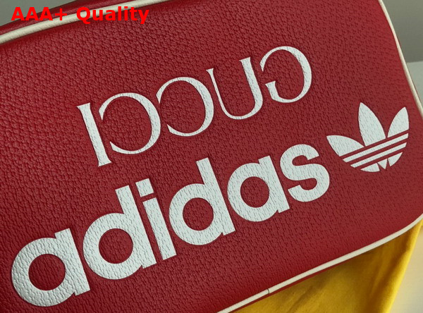 Adidas x Gucci Small Shoulder Bag in Red Leather 702427 Replica