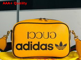 Adidas x Gucci Small Shoulder Bag in Yellow Leather 702427 Replica