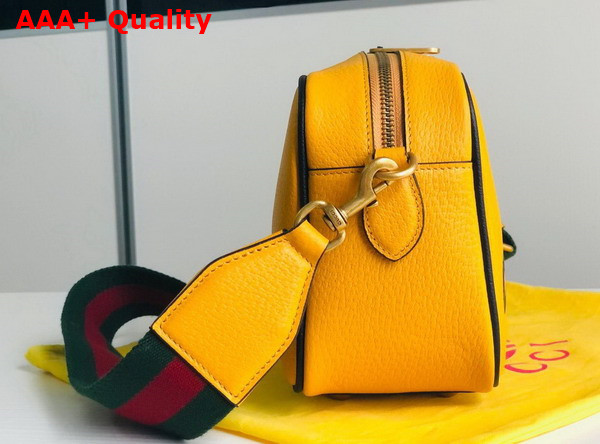 Adidas x Gucci Small Shoulder Bag in Yellow Leather 702427 Replica