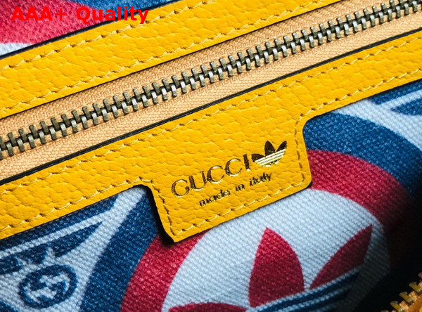 Adidas x Gucci Small Shoulder Bag in Yellow Leather 702427 Replica