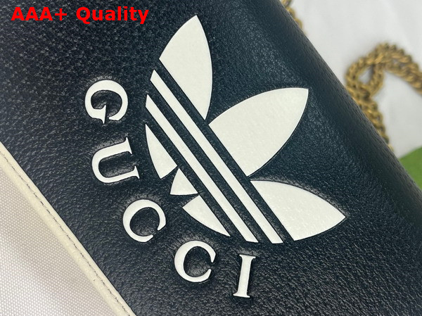 Adidas x Gucci Wallet With Chain Black Leather 621892 Replica