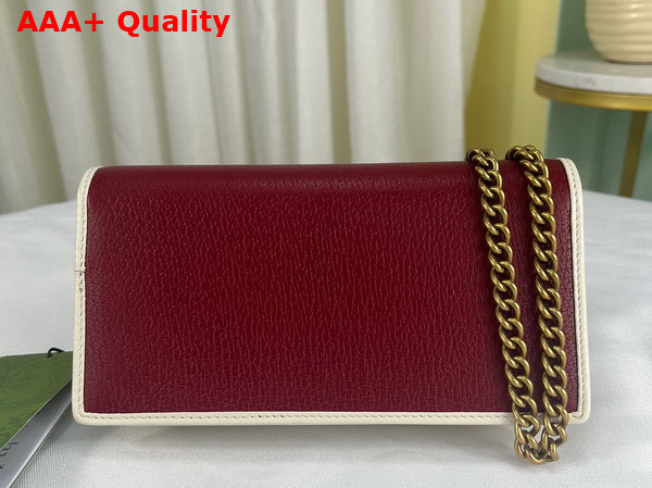 Adidas x Gucci Wallet With Chain Red Leather 621892 Replica