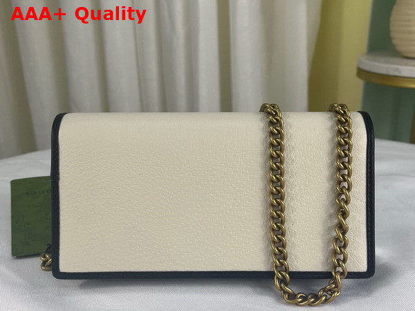 Adidas x Gucci Wallet With Chain White Leather 621892 Replica